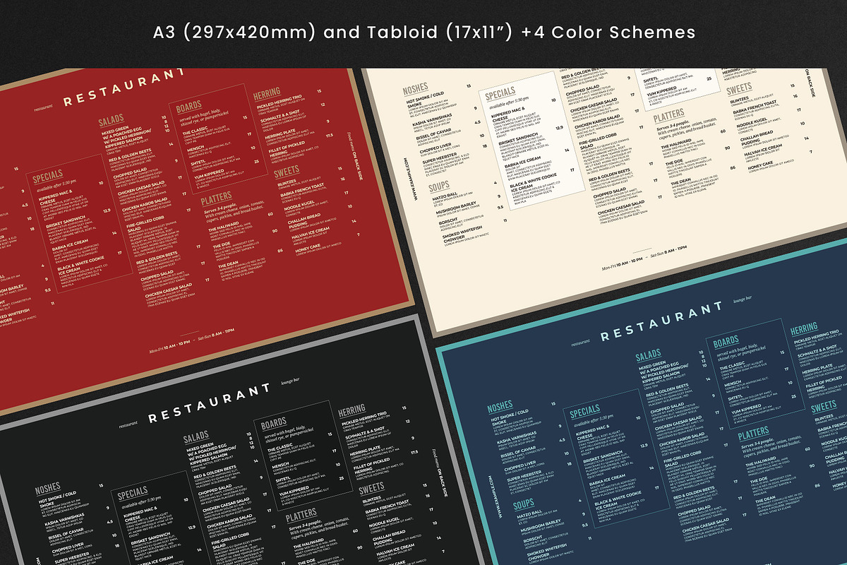 Restaurant Menu, a Flyer Template by BrandPacks (Photo 4 of 4)