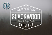 Blacklwood, a Sans Serif Font by Secondivison Supply (Thumbnail 1 of 10)