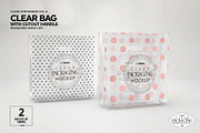 Clear Bag with Cutout Handles Mockup, a Packaging Mockup by INCDesign (Thumbnail 2 of 10)