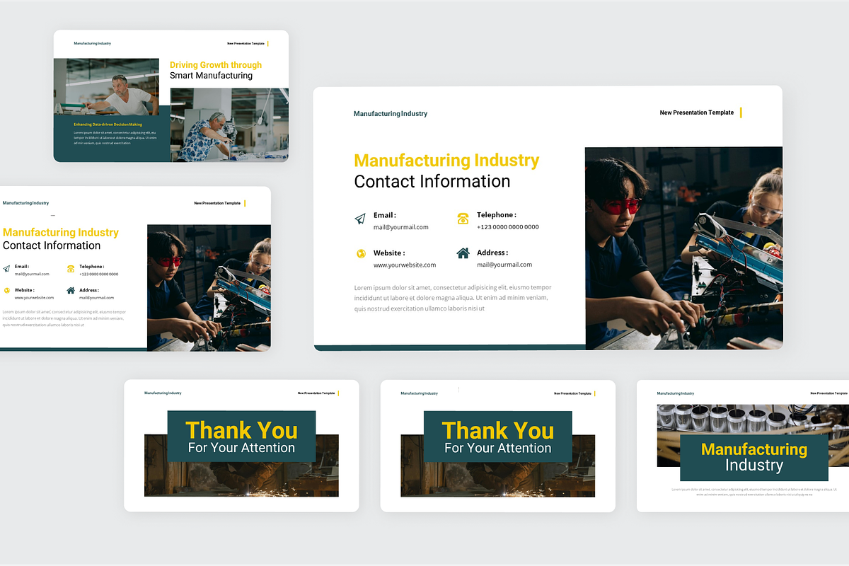 Manufacturing Industry Google Slide, a Presentation Template by SquidPixey (Photo 4 of 6)