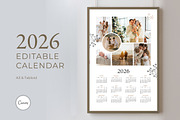 2026 Photo Collage Calendar Template