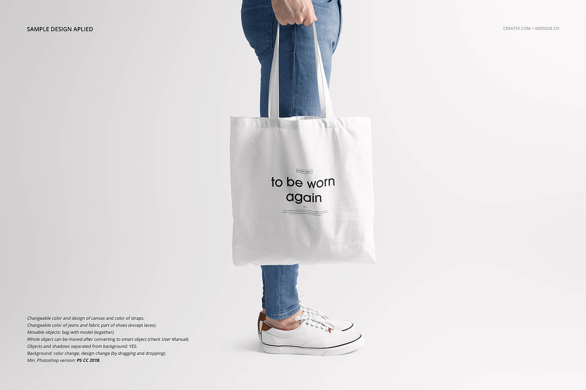 Noissue Tote Bag Mockup Bundle, a Packaging Mockup by creatsy5 (Photo 52 of 67)