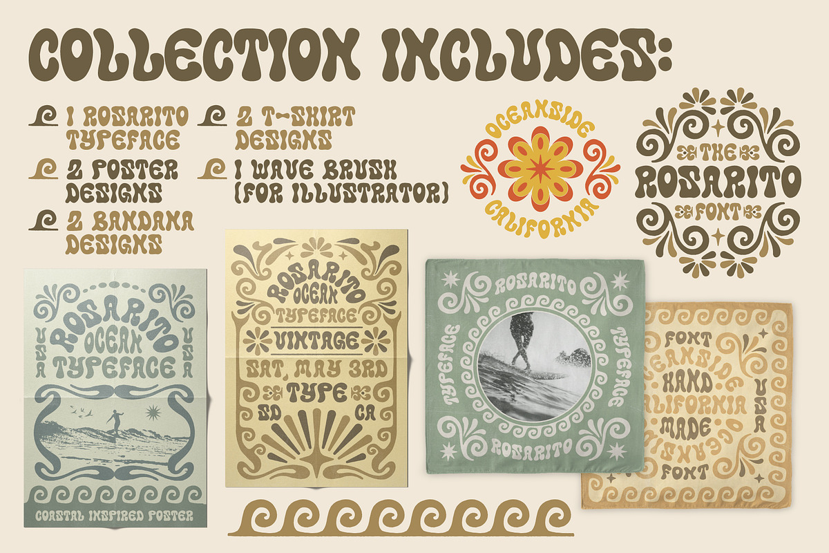 Rosarito Typeface | Coastal Font, a Sans Serif Font by NienowBrand (Photo 3 of 7)