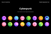 Cyberpunk Isometric Icon Collection, a Duotone Icon by Wencory (Thumbnail 2 of 2)