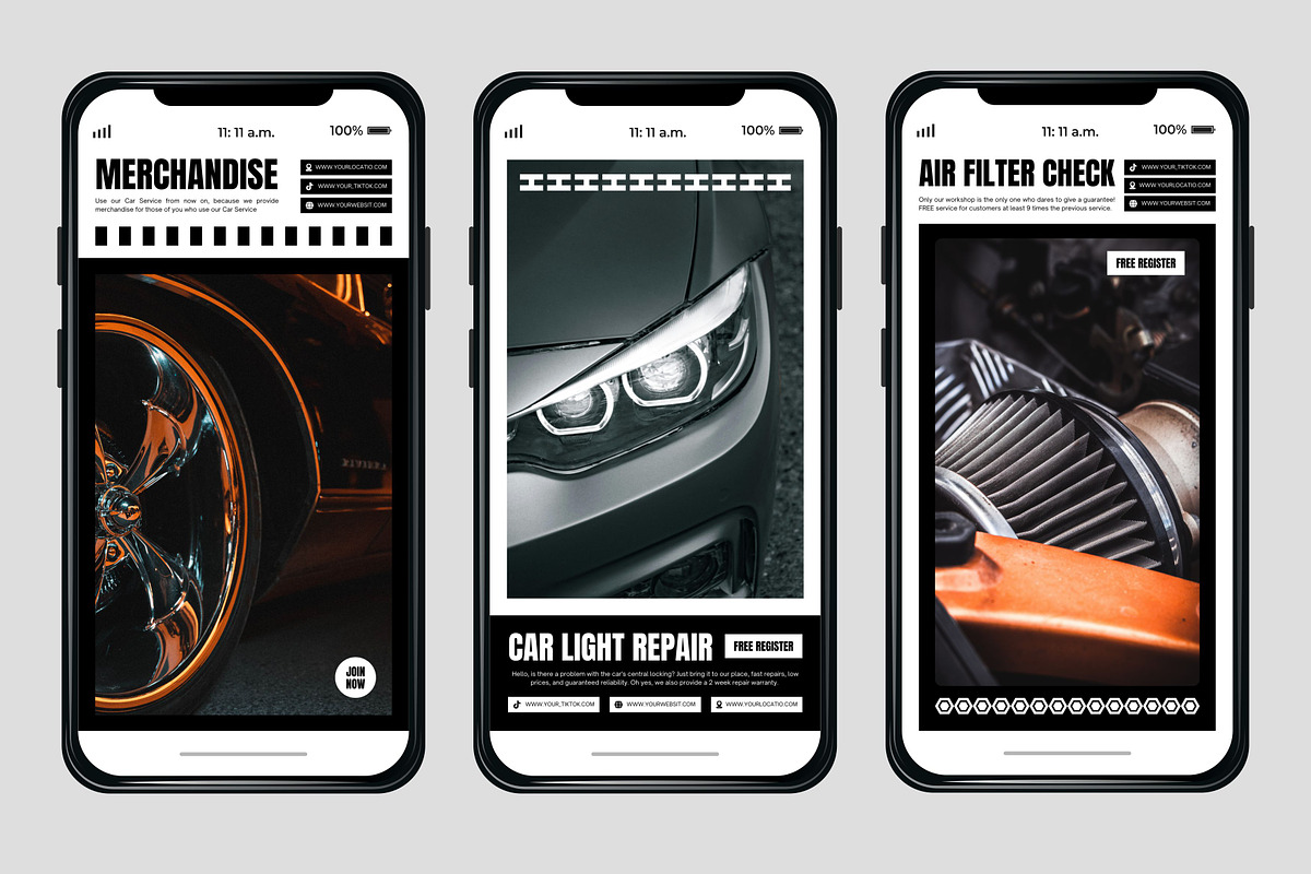 Automotive White Template, a Social Media Template by Kalubuak (Photo 8 of 10)