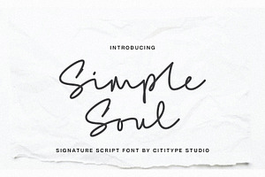 Simple Soul - Monoline Signature