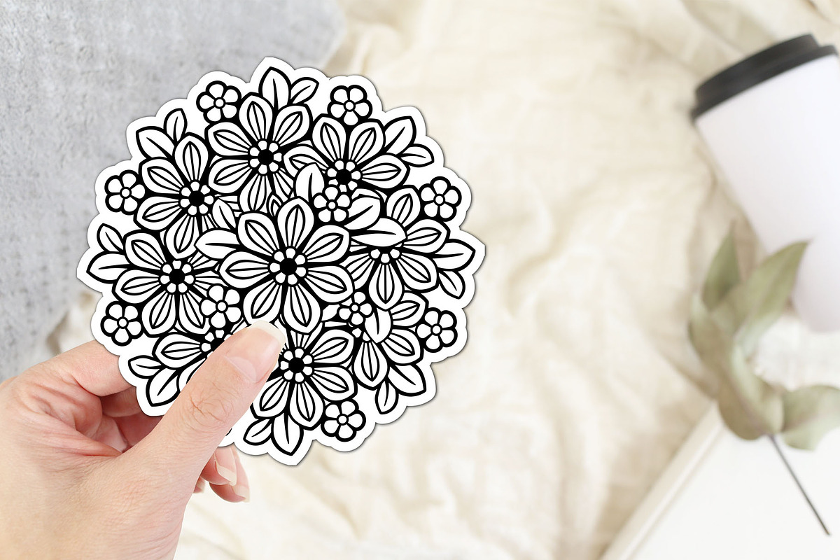 Floral Mandala Bundle, a Decorative Illustration by Elinorka (Photo 9 of 11)