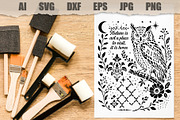 Stencil Owl Nature Botanical, an Object Graphic by MARYCRAFTIRIA (Thumbnail 2 of 3)