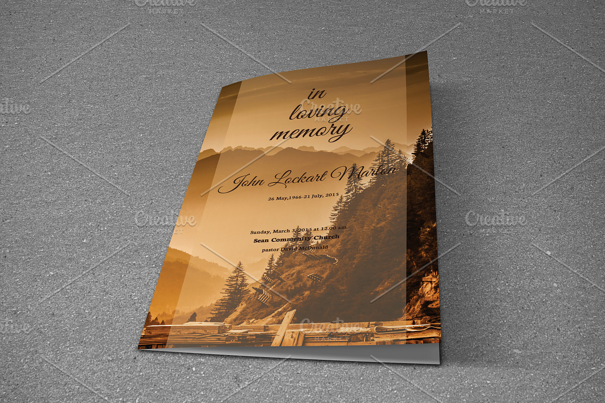 Funeral Program Template-T702, a Brochure Template by Template Shop (Photo 4 of 4)
