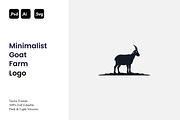 Minimalist Goat Farm Logo, a Branding & Logo Template by Luxury Logos (Thumbnail 1 of 4)
