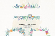 Watercolor Sweet Garden, an Illustration by Graphobia (Thumbnail 6 of 9)