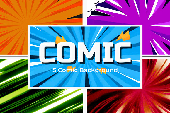 Comic Background After Effect preview 3