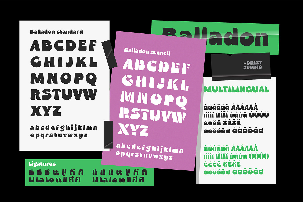 Balladon, a Font by Drizy (Photo 5 of 9)