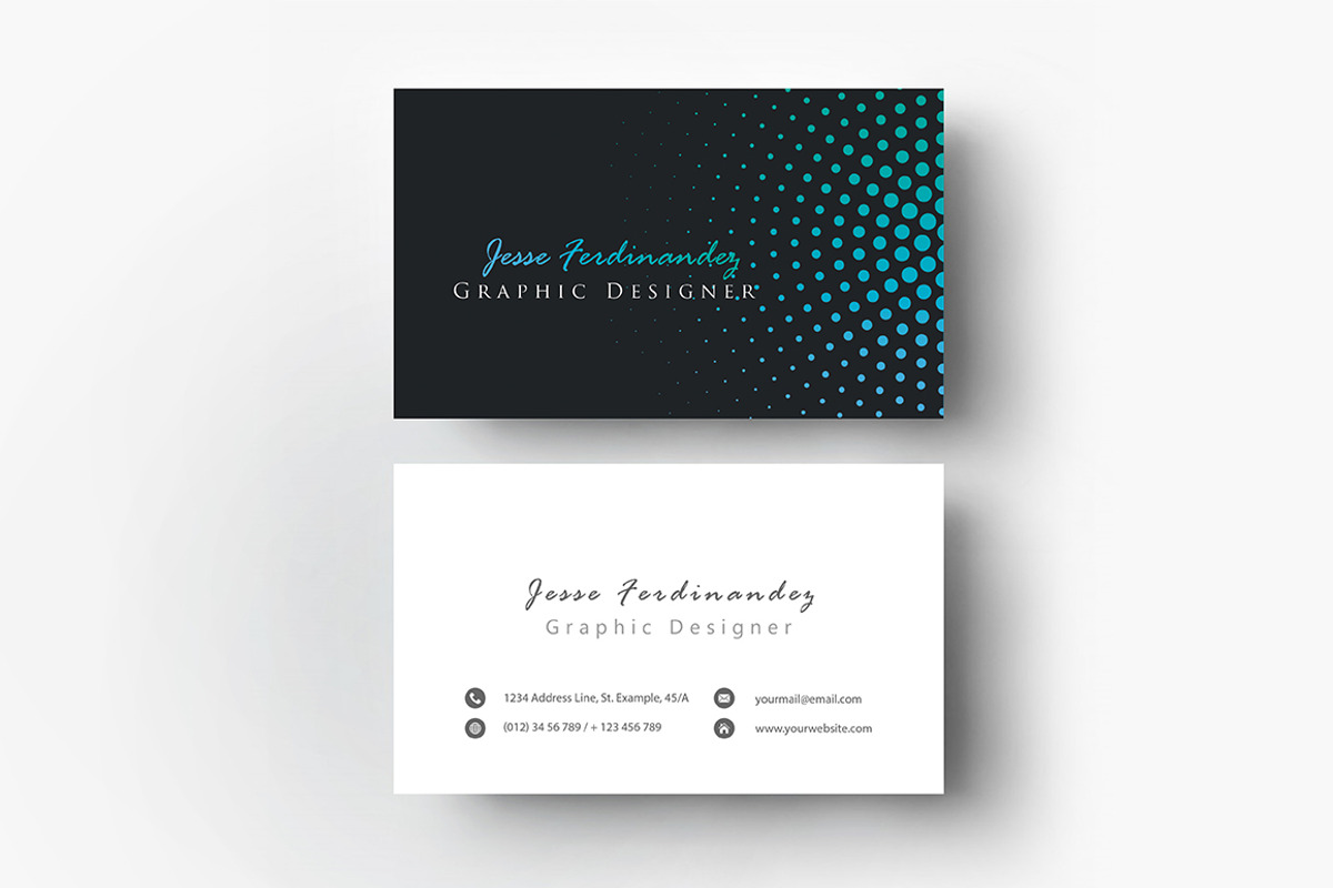 Modern Business Card Template-012, a Business Card Template by M6 Gallery (Photo 3 of 5)