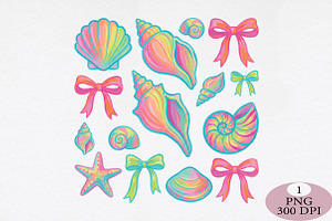 Coquette Seashell PNG, an Illustration by Daily.Designs