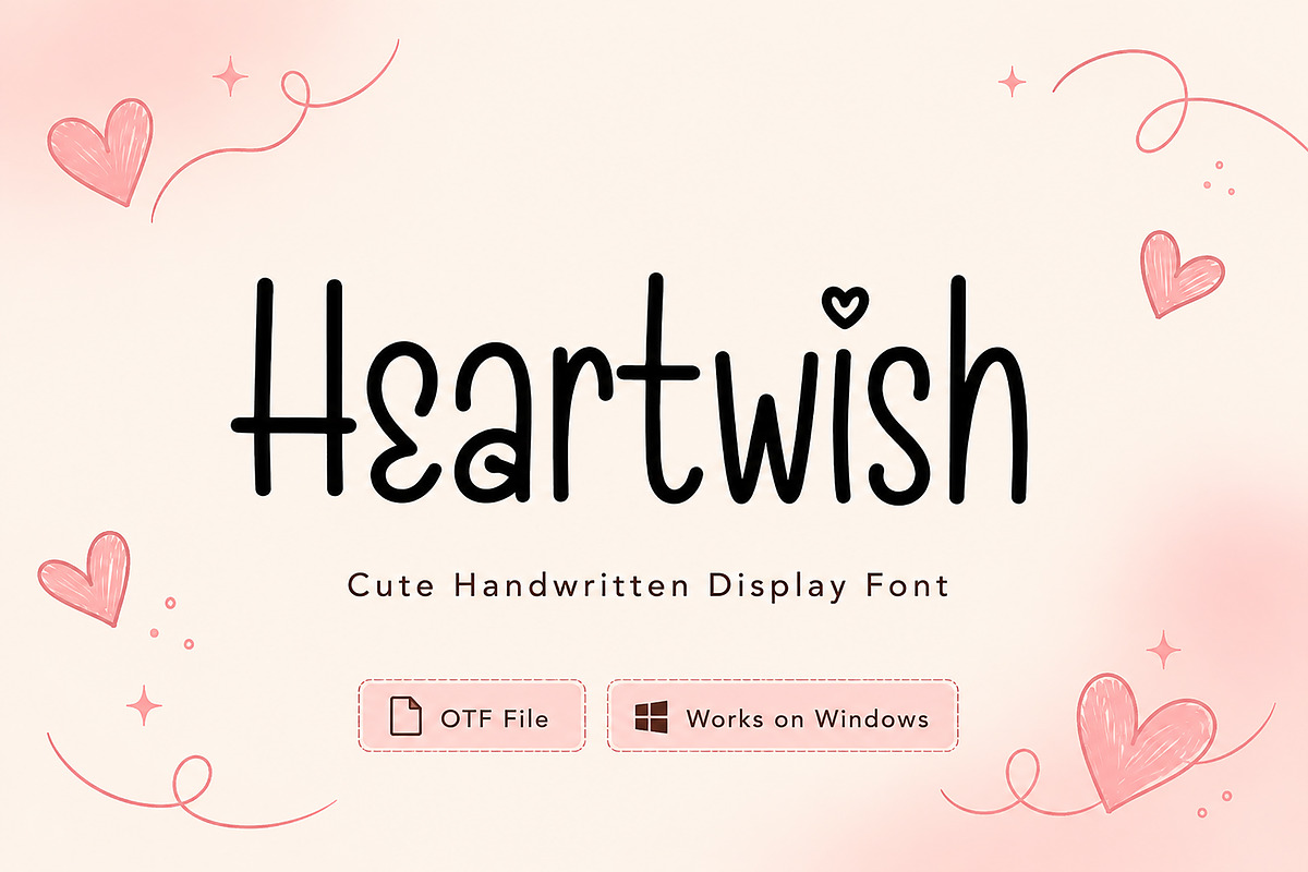 Heartwish, a Handwritten Font by Wow Magic (Photo 5 of 5)