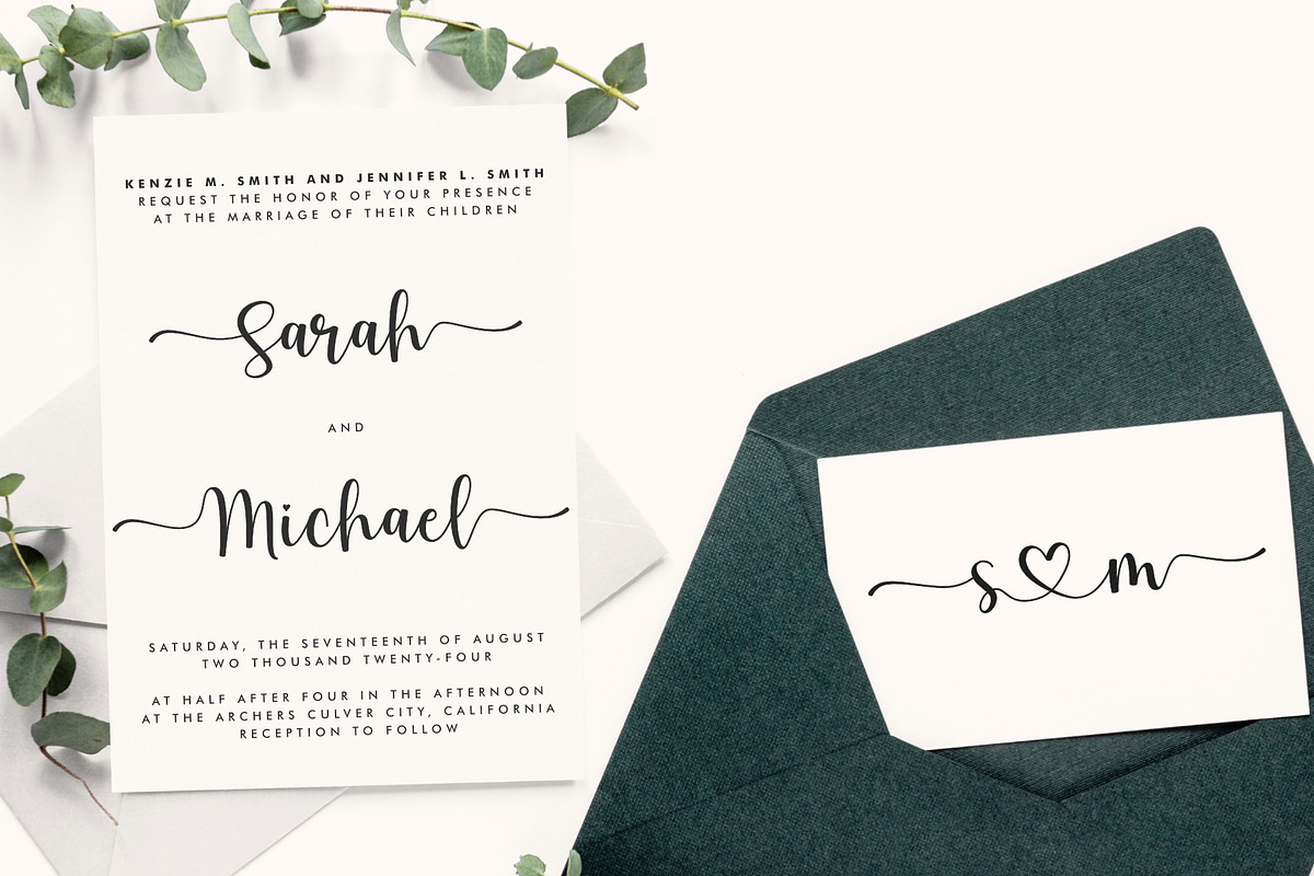 Luna June - Branding Wedding Font, a Script Font by Jimtype Studio (Photo 8 of 9)