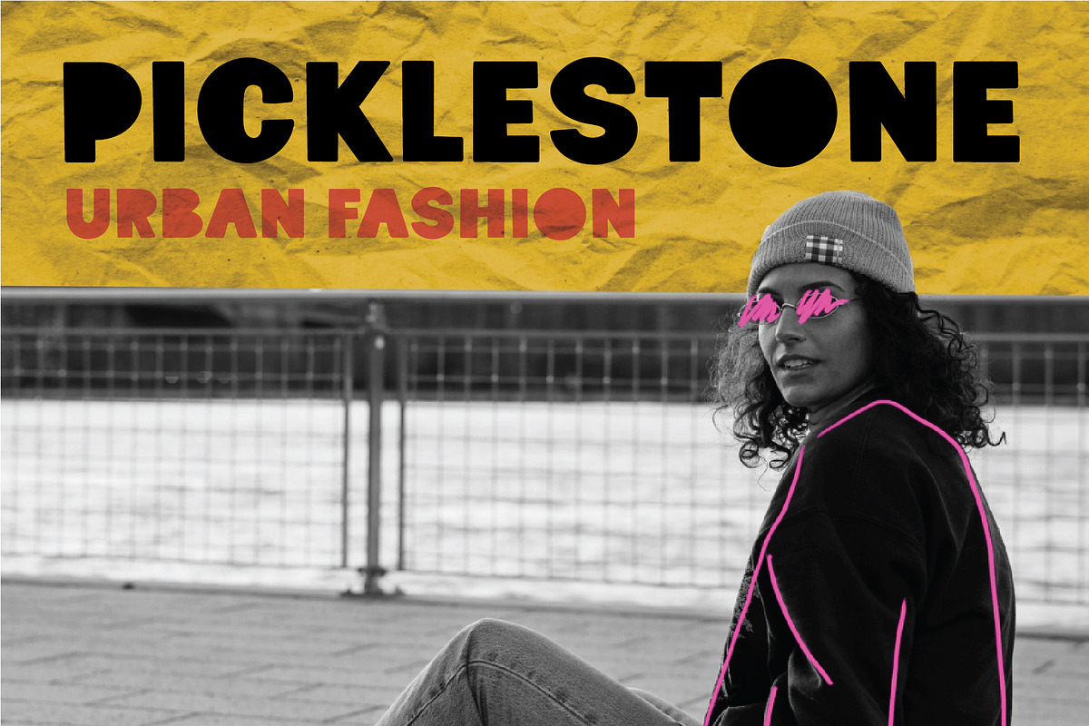 Picklestone, a Sans Serif Font by LetterStock (Photo 6 of 7)