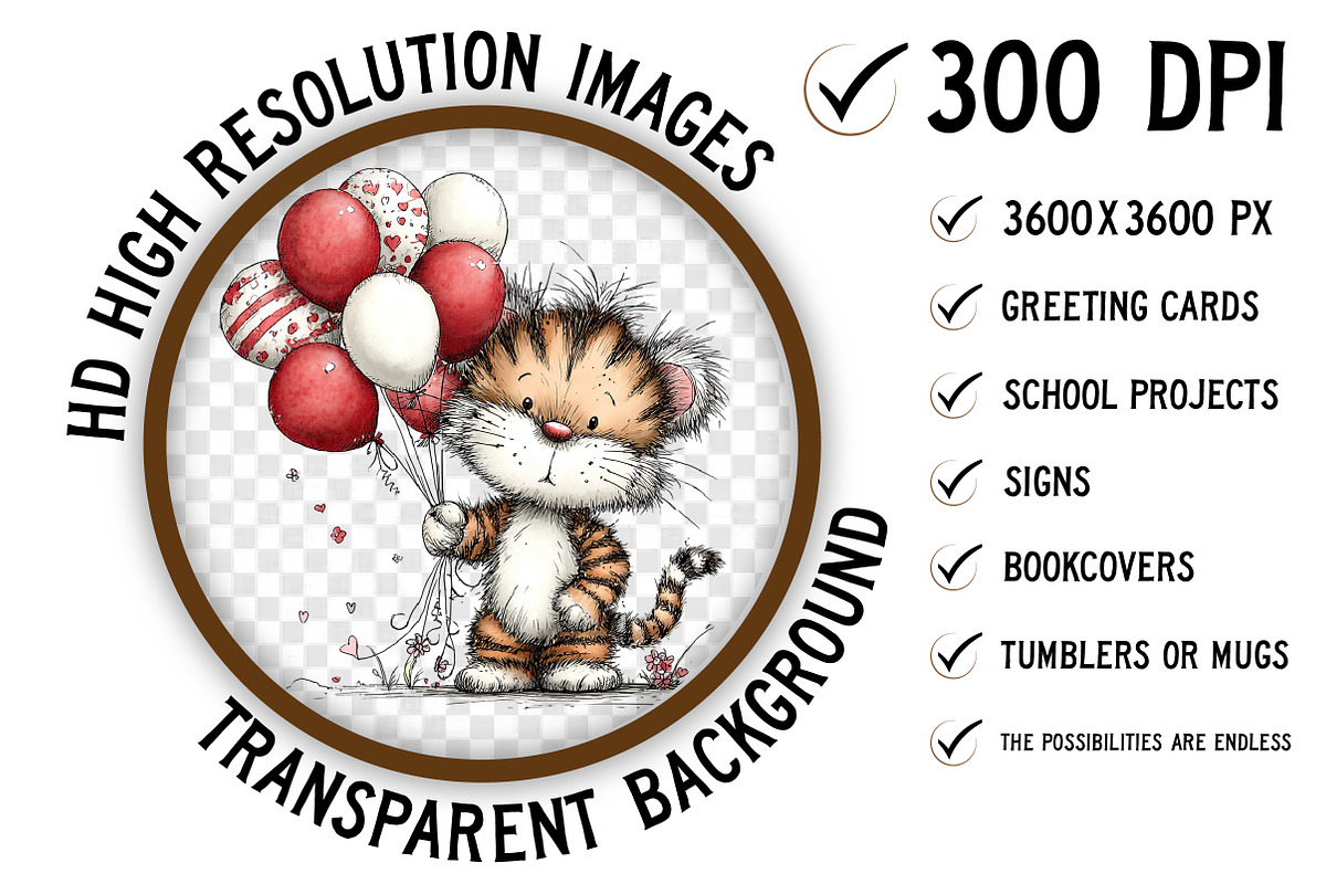 Whimsical Birthday Party Animals Png, an Illustration by Craft Nest (Photo 2 of 11)