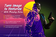 Vector your Image With Photoshop, an Action Add-On by GraphicBerg (Thumbnail 1 of 9)