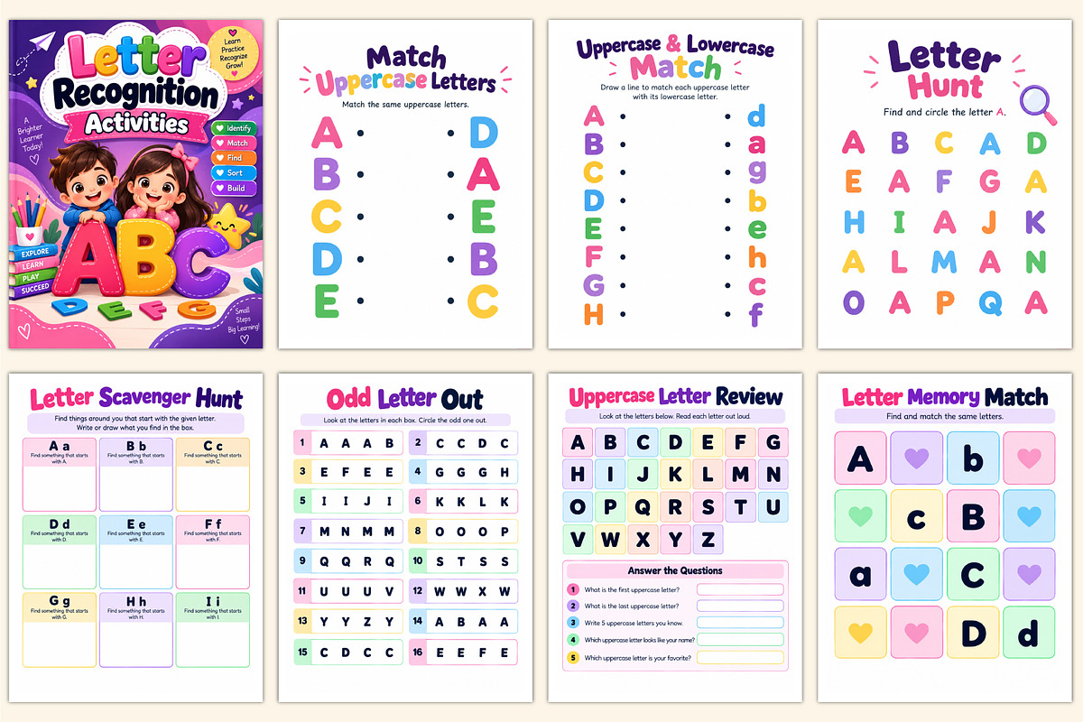 Letter Recognition Activities, a Stationery Template by Shumaya (Photo 2 of 5)