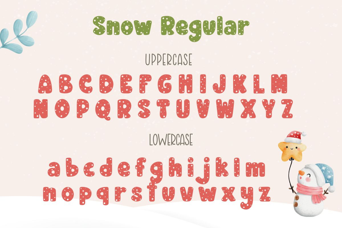 Snow | Cute Font Duo, a Symbol Font by AnningArts (Photo 8 of 9)