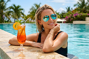 Blonde Elegance in Summer Waters, a Holiday Photo by nandinigraphics (Thumbnail 2 of 3)
