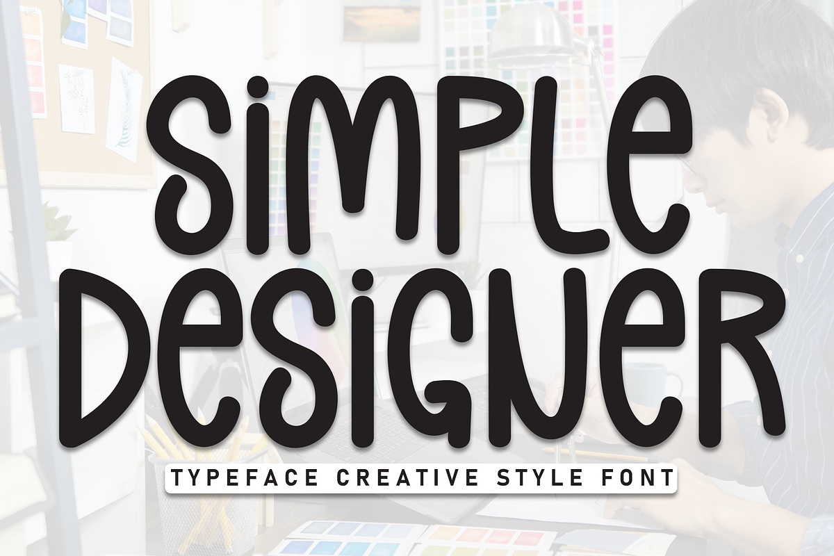 Simple Designer | Script Font, a Script Font by Scratchones (Photo 1 of 8)