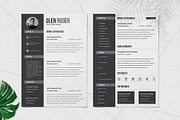 Clean Resume Design Template, a Resume Template by Graphic Template (Thumbnail 2 of 3)