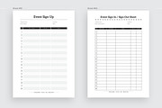 Event Sign Up Sheet, a Stationery Template by Amit Debnath (Thumbnail 3 of 6)