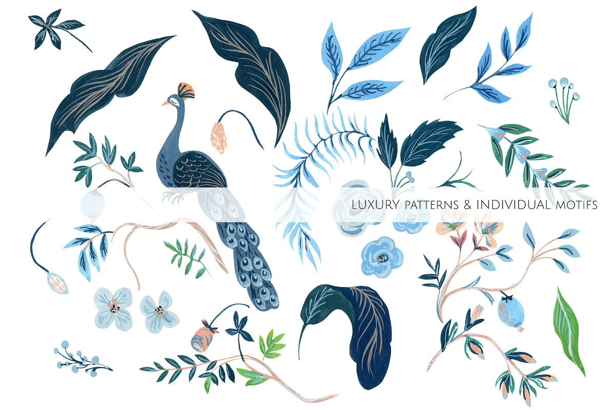 Mystic garden, luxury Print Patterns, a Pattern Graphic by HannaStudio (Photo 3 of 7)