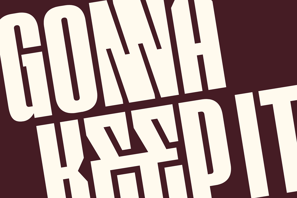 Ermago Display - Modern Extrude Logo, a Sans Serif Font by Nirmana Visual (Photo 3 of 14)
