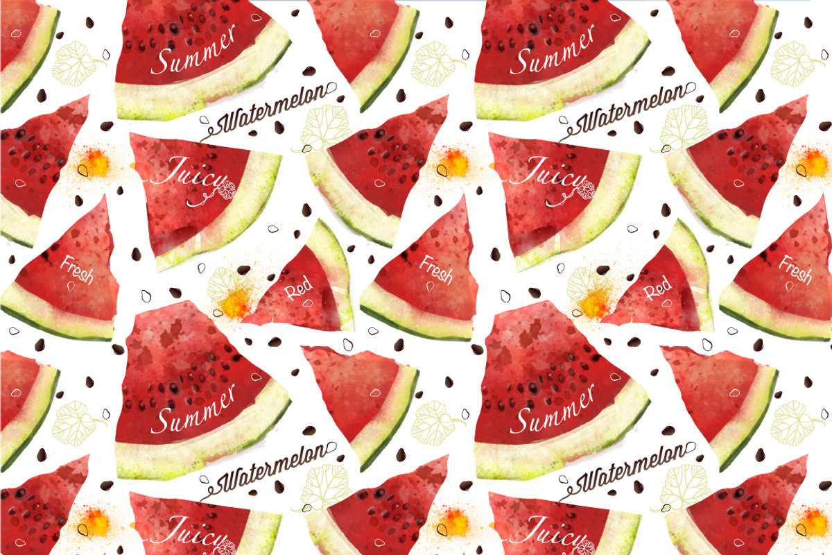 Vector watercolor juicy fruit, a Pattern Graphic by Vikpit (Photo 5 of 6)
