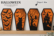 Halloween Coffin Laser Cut SVG, an Object Graphic by OK Design (Thumbnail 3 of 3)