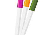 Three colorful marker pens, an Education Illustration by Things for designers (Thumbnail 2 of 3)