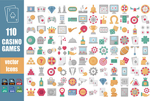 Casino Games Vector Icon Pack, an Icon by Vector Portal