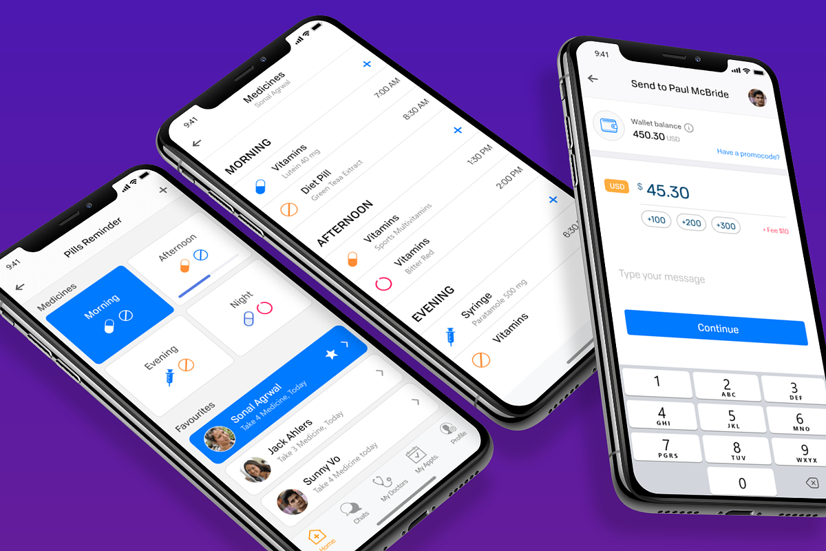 Healthcare Patient UI KIT, an App Template by UX Design Master (Photo 6 of 14)