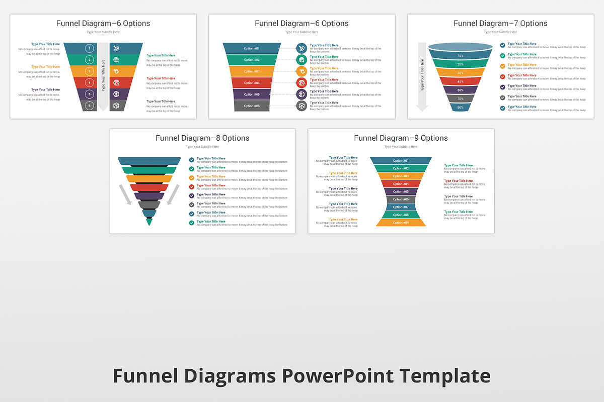 Funnel Diagrams PowerPoint template, a Presentation Template by GraphicStan (Photo 8 of 8)