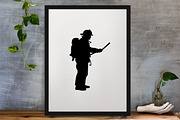 Firefighter Silhouettes SVG, a Work Illustration by newminddesign (Thumbnail 3 of 3)