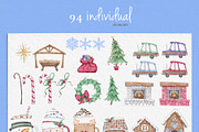 Cute Christmas Characters, a Seasonal Illustration by Pretty Little Lines (Thumbnail 14 of 16)