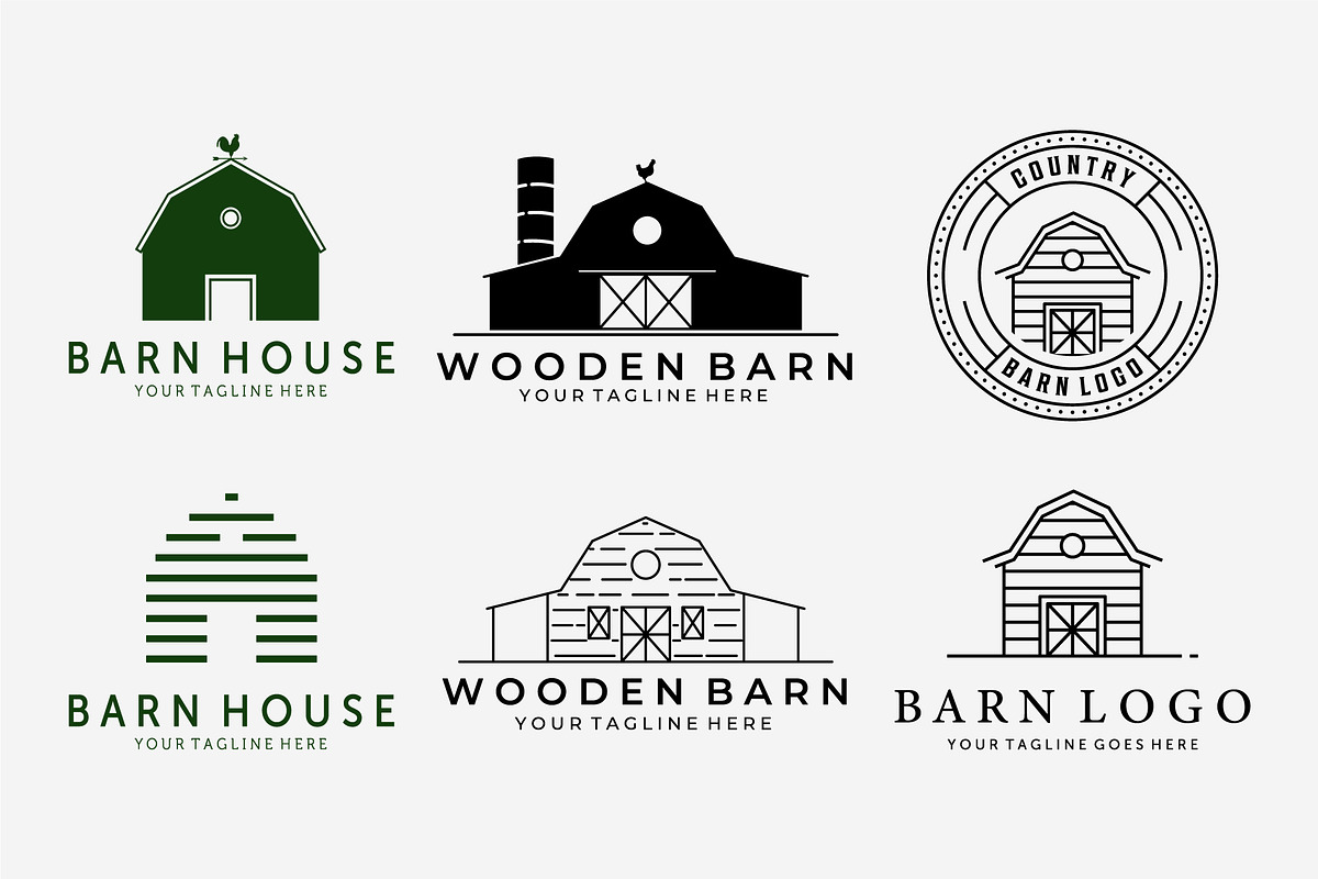 Set Bundle Carpentry Vector Logo Art