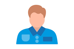 Employee Flat Icon, an Icon by Pexelpy