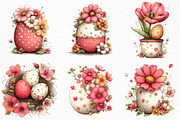 Whimsical Easter Eggs & Flower Png, an Illustration by Craft Nest (Thumbnail 4 of 11)