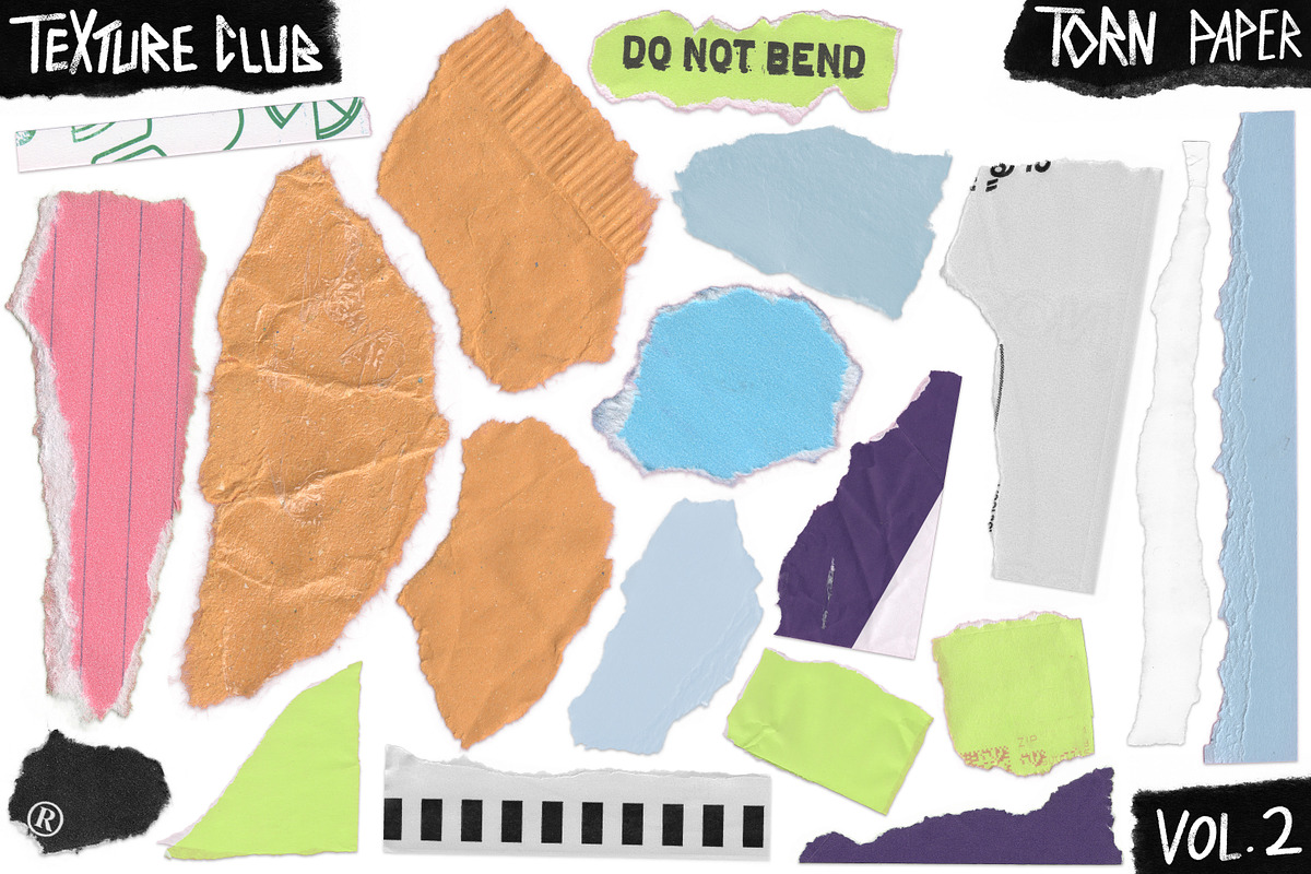 Torn Paper Scraps v2 | TextureClub, a Texture Graphic by Texture Club (Photo 2 of 5)