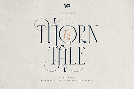 Thorn & Tale – A Refined Serif Font