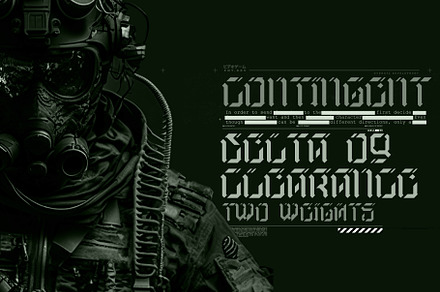 Contingent, a Sans Serif Font by Hydro74