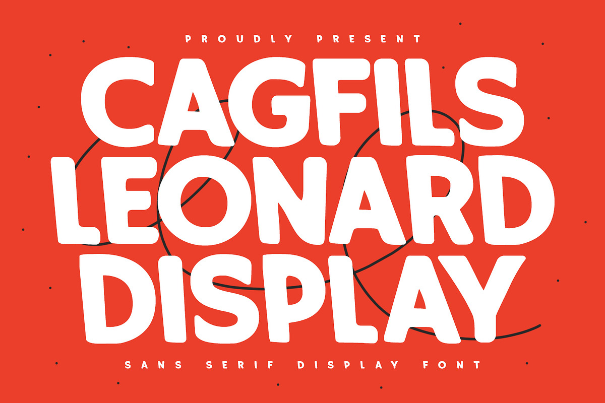 Cagfils Leonard Sans Serif Display, a Sans Serif Font by Maulana Creative (Photo 1 of 7)