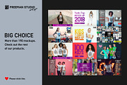 T-Shirt Mock-Up Set, a Shirt Mockup by Freeman Studio (Thumbnail 9 of 13)