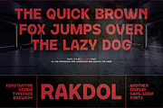Rakdol - Display Sans Serif Fonts, a Sans Serif Font by Konstantine Studio (Thumbnail 2 of 3)