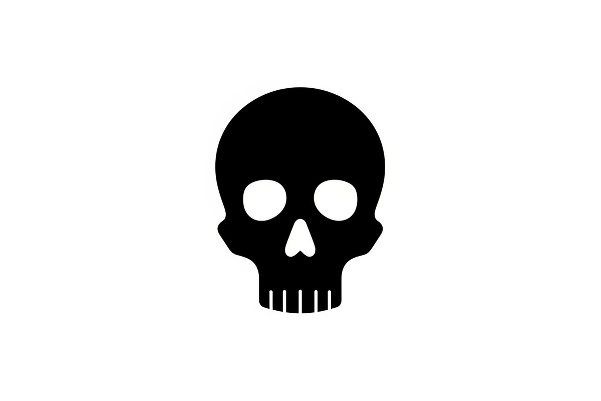 Skull & Crossbones Silhouette Vector, an Illustration by jahid234 (Photo 30 of 51)